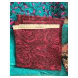 Assorted Lot of Quilting Fabric Remnants in Pink, Blue, and Teal Prints