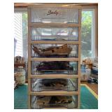 Organizer Drawer Set with Various Quilting Fabric Scraps and Fat Quarters