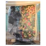 Organizer Drawer Set with Various Quilting Fabric Scraps and Fat Quarters