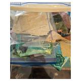 Organizer Drawer Set with Various Quilting Fabric Scraps and Fat Quarters