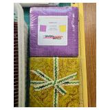 Quilting Lot with Fabrics, Quilting Books, Precut Squares and Accessories