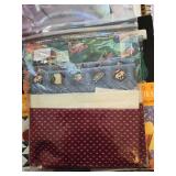 Quilting Lot with Fabrics, Quilting Books, Precut Squares and Accessories