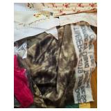 Large Lot of Assorted Fabric Scraps and Quilting Pieces