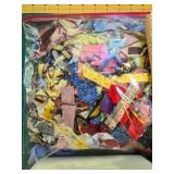 Large Lot of Assorted Fabric Scraps and Quilting Pieces