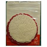 Craft Supplies Lot with Doilies, Tape Dispenser, Stamps, and Heat Tool