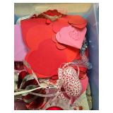 Vintage Valentine Cards, Decorations and Craft Lot