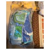 Quilting Fabric Lot with Patchwork Quilt Blocks and Assorted Scraps