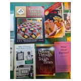 Large Quilting Pattern and Journal Collection with Crochet Hooks and Books