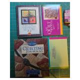 Large Quilting Pattern and Journal Collection with Crochet Hooks and Books