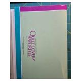 Large Quilting Pattern and Journal Collection with Crochet Hooks and Books