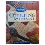 Large Quilting Pattern and Journal Collection with Crochet Hooks and Books