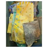 Collection of Quilting Fabric Scraps and Moda Flora Charm Pack