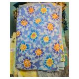 Collection of Quilting Fabric Scraps and Moda Flora Charm Pack