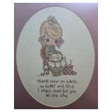 Framed Inspirational Wall Art and Cross Stitch Collection - Precious Moments