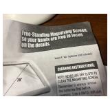 Craft Supplies and Office Organization Lot Including Photo Album, Magnifying Screen, CD Rack, and Thread Cutter Tool