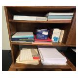 Lot of Office Supplies with Paper, Envelopes, and CD Labels