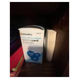 Lot of Office Supplies with Paper, Envelopes, and CD Labels