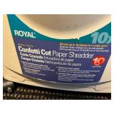 Royal Heavy Duty Confetti Cut Paper Shredder with 2 Waste Baskets