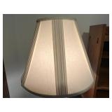 Cut Glass Table Lamp with Shade - stain on shade