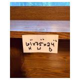 Large Corner Office Desk Suite with Overhead Shelves and Keyboard Tray - metal file cabinet not included