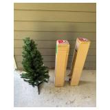 Three Artificial 3 Ft Wondershop Alberta Spruce Christmas Trees - 2 with Boxed Packaging