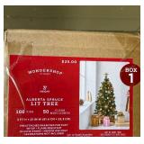 Three Artificial 3 Ft Wondershop Alberta Spruce Christmas Trees - 2 with Boxed Packaging