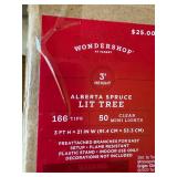 Three Artificial 3 Ft Wondershop Alberta Spruce Christmas Trees - 2 with Boxed Packaging