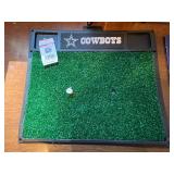 Golf Enthusiast Lot W Book Collection & Dallas Cowboys Turf Tee Mat and Floating Golf Game