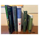 Golf Enthusiast Lot W Book Collection & Dallas Cowboys Turf Tee Mat and Floating Golf Game