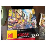 Mixed Educational and Leisure Lot: Puzzles, U.S. Presidents Binder, Songbook, and Books