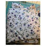 Collection of Assorted Purple and Floral Quilting Fabric Pieces