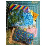 Colorful Assorted Cotton Fabric Quarters Lot with Novelty Prints