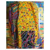 Colorful Assorted Cotton Fabric Quarters Lot with Novelty Prints
