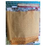 Assorted Quilting Fabric Remnants and Vintage Sewing Patterns