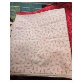 Collection of Red and Pink Heart-Themed Quilting Fabric Pieces