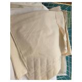 Assorted Scrap and Yardage White & Cream Cotton Fabric Lot