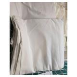 Assorted Scrap and Yardage White & Cream Cotton Fabric Lot