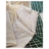 Assorted Scrap and Yardage White & Cream Cotton Fabric Lot