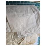 Assorted Scrap and Yardage White & Cream Cotton Fabric Lot