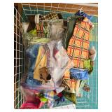 Large Collection of Quilting and Craft Fabric Remnants and Scraps