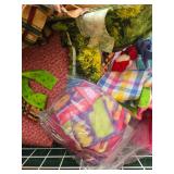 Large Collection of Quilting and Craft Fabric Remnants and Scraps