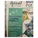 Quilting and Sewing Supply Lot with Faux Fur, Fabric Strips, and Interfacing