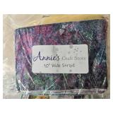 Quilting and Sewing Supply Lot with Faux Fur, Fabric Strips, and Interfacing