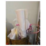 Office Supply and Stationery Lot with Rolled Paper, Organizers, and Desk Accessories