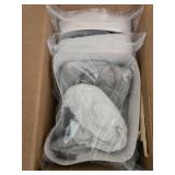 Home Decor and Fabric Lot with Wall Clock, Throw Blanket, Pillow Covers, and Sticker Book