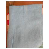 Home Decor and Fabric Lot with Wall Clock, Throw Blanket, Pillow Covers, and Sticker Book