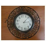 Home Decor and Fabric Lot with Wall Clock, Throw Blanket, Pillow Covers, and Sticker Book