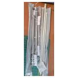 MansTays Tension Rod 28-48 Inch with Accessories and Ironing Board Cover