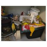 Crafting and Party Supplies Lot with Decor Items and Accessories