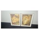 Vintage Religious Collection with Framed Artwork, Velvet Photo Album, and Antique Bibles